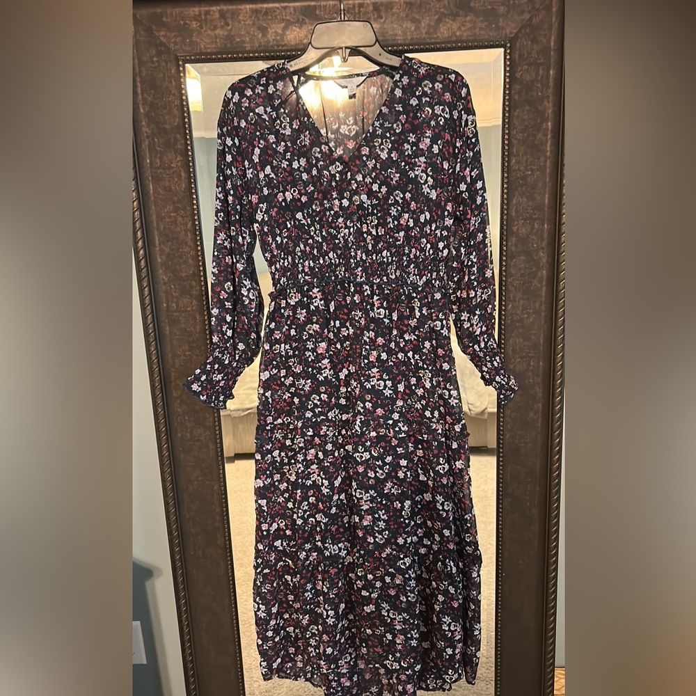 Navy maxi dress